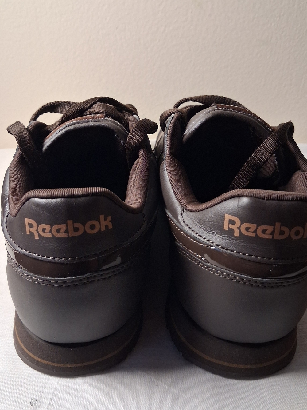 Reebok Classic Leather Brown Bronze Metallic Low Top Sneakers Womens - Picture 4 of 16